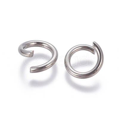 Tarnish Resistant 304 Stainless Steel Open Jump Rings STAS-G190-15P-1