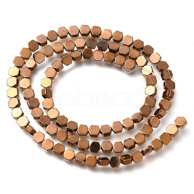 Electroplated Synthetic Non-magnetic Hematite Beads Strands G-C154-B01-1