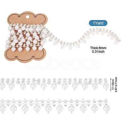 1Yard Round Crystal Glass Rhinestone Cup Chains DIY-PJ0001-43A-1