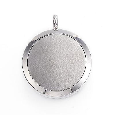 316 Surgical Stainless Steel Diffuser Locket Pendants STAS-P102-054G-1