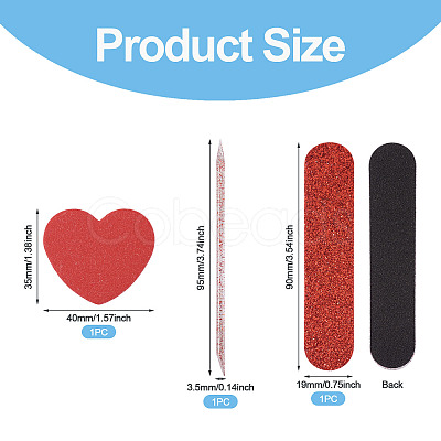 3Pcs Wood Nail Art Tools AJEW-TA0002-96A-1
