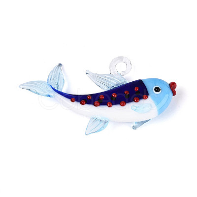 Handmade Lampwork Big Pendants LAMP-T025-04M-1