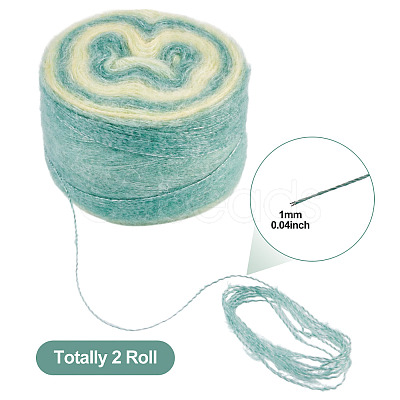 Gradient Segment Dyed Super Fine Mohair Yarn DIY-TAC0033-03D-1