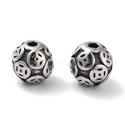 304 Stainless Steel Beads Hand Polished STAS-M057-23AS-1