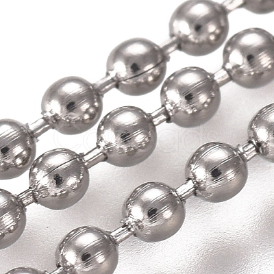 Tarnish Resistant 304 Stainless Steel Ball Chains CHS-E021-13J-P-1