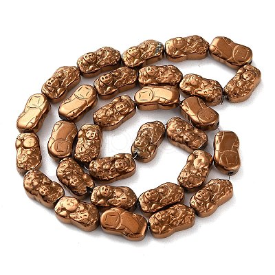 Electroplated Synthetic Non-magnetic Hematite Beads Strands G-F767-03F-1