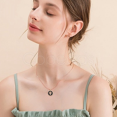 100Pcs Light Gold Plated Alloy Enamel Pendants ENAM-AR0001-75-1
