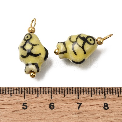 Handmade Porcelain Pendants PR-CBA0027-06G-01-1