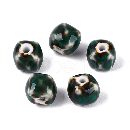 Vintage Handmade Porcelain Beads PORC-N013-18-05-1