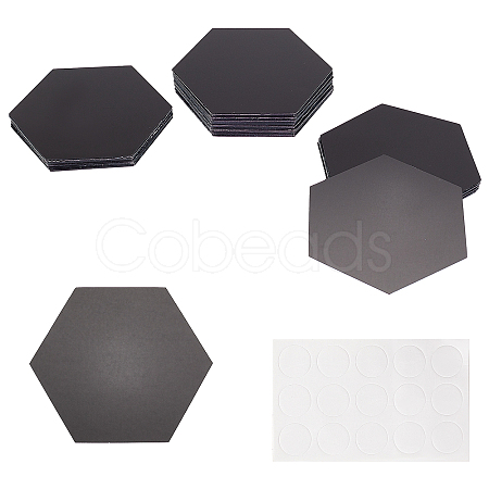Acrylic Hexagon Mirror Wall Decor DIY-WH0221-30A-1