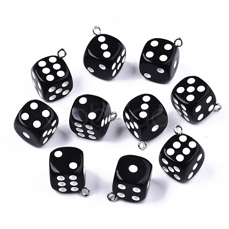 Opaque Epoxy Resin Pendants CRES-N025-12A-B01-1