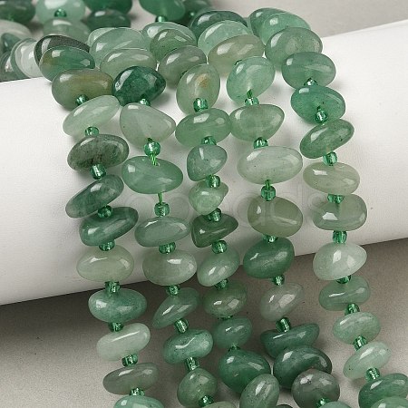 Natural Pink Aventurine Beads Strands G-RM250109-A11-1