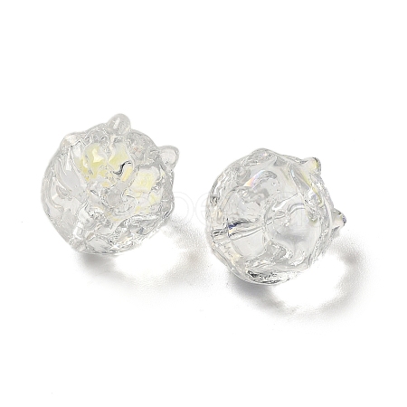 Transparent Glass Beads GLAA-D025-05L-1