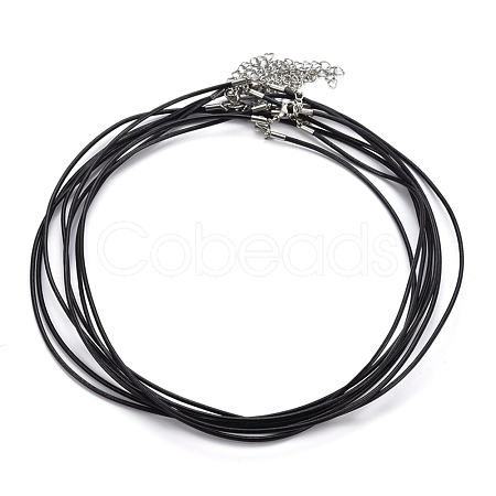 Round Leather Cord Necklaces Making MAK-I005-1.5mm-1