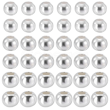 90Pcs 3 Styles 925 Sterling Silver Beads STER-PH0005-17-1