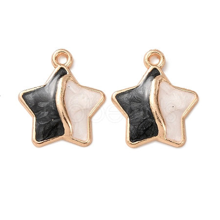 Alloy Enamel Pendants FIND-K030-02A-G-1