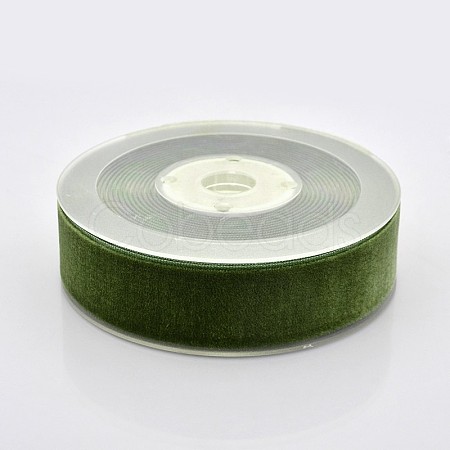 Polyester Velvet Ribbon for Gift Packing and Festival Decoration SRIB-M001-26mm-570-1