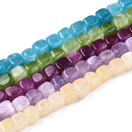 Natural Dyed Quartz Beads Strands G-T131-56-1