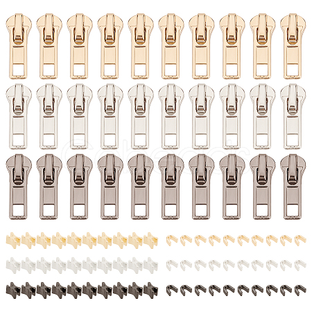 30Pcs Alloy Replacement Zipper Sliders FIND-BC0002-20-1