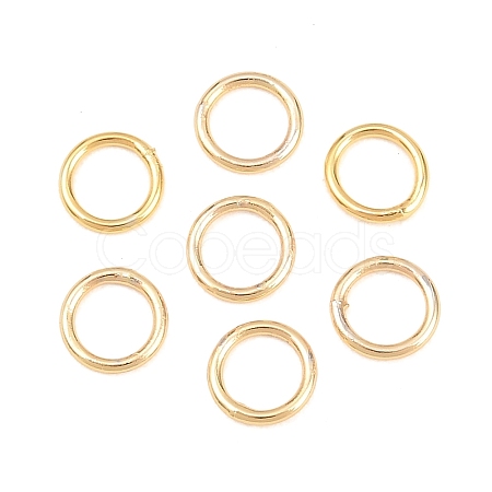 Brass Closed Jump Rings KK-D257-01G-02-1