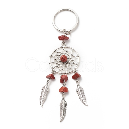 Natural Red Jasper Keychain KEYC-JKC00346-01-1