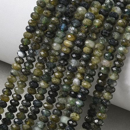 Natural Green Tourmaline Beads Strands G-L651-B05-4x2mm-02-1