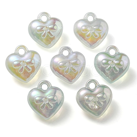 Luminous UV Plating Transparent Acrylic Pendants OACR-P010-10B-1