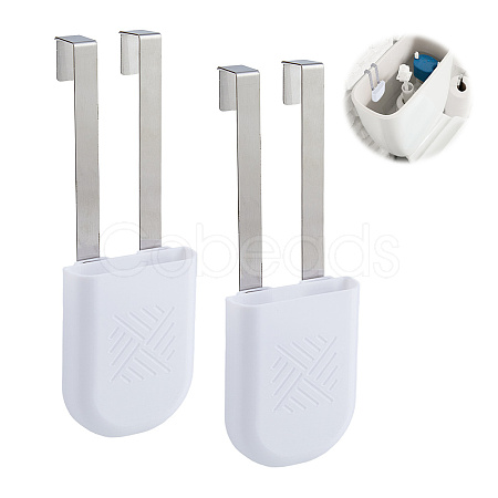 Stainless Steel & ABS Plastic Toilet Tank Cleaning Tablet Holder AJEW-WH0817-026-1