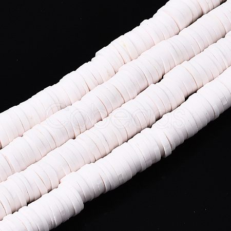 Handmade Polymer Clay Beads Strands CLAY-R089-6mm-134-1