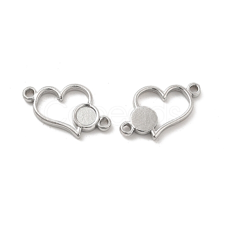 Non-Tarnish 304 Stainless Steel Cabochon Connector Settings LS-STAS-B032-11P-1