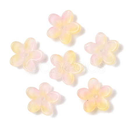 Transparent Spray Paint Glass Beads GLAA-Z011-07E-1