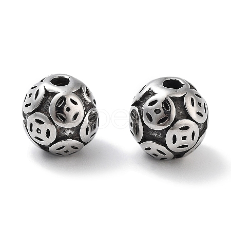 304 Stainless Steel Beads Hand Polished STAS-M057-23AS-1