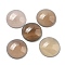 Natural Grey Agate Cabochons, Flat Round, 20~21.5x6~8mm