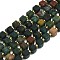 Natural Bloodstone Beads Strand, Faceted, Cube, 6.5~7.5x6.5~7.5x6.5~7.5mm, Hole: 1.2mm, about 43~44pcs/strand, 15.35~15.55 inch(39~39.5cm)