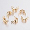 304 Stainless Steel Bead Tips, Calotte Ends, Clamshell Knot Cover, Golden, 7.5x4x3.5mm, Hole: 1.5mm, Inner Diameter: 3.5mm