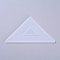 DIY Triangle Ruler Silicone Molds, Resin Casting Molds, For UV Resin, Epoxy Resin Jewelry Making, White, 128x68x4mm