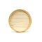 Velvet & Bamboo Jewelry Display Tray, Jewelry Organizer Holder for Necklace Rings Pendants Storage, Round, Bisque, 30x4.5cm