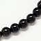 Grade AA Natural Golden Sheen Obsidian Round Beads Strands, 6mm, Hole: 1mm, about 65pcs/strand, 15.7 inch