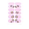 Flower Series Full Cover Nail Decal Stickers, Self Adhesive, Nail Decoration for Women Girls Kids, Pink, 25.5x10~16.5mm, 12pcs/sheet