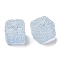 Resin Beads, with Rhinestone, Drusy Cube, Light Sky Blue, 16x16x16mm, Hole: 3.6mm