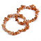 Unisex Chip Natural Red Aventurine Beaded Stretch Bracelets, Inner Diameter: 1-3/4~2 inch(4.5~5cm)