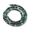 Natural Chrysocolla Beads Strands G-Z034-A03-03-3