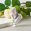 Handmade Polymer Clay Beads Finger Rings RJEW-JR00378-4