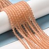 Imitate Austrian Crystal Frosted Glass Beads Strands GLAA-F029-TM2mm-B15-4