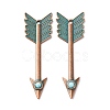 Alloy with Synthetic Turquoise Big Pendants FIND-B055-01L-1