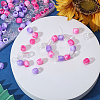 3 Bags 3 Colors Plastic European Beads KY-CA0001-63A-4