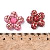 Tartan Pattern Opaque Resin Cabochons X-CRES-A061-01B-4