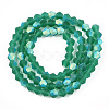 Imitate Austrian Crystal Bicone Frosted Glass Beads Strands LS-EGLA-A039-T2mm-MB10-2