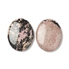 Natural Rhodonite Worry Stone for Anxiety Therapy G-B036-01K-1