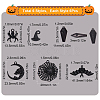 SUNNYCLUE 36Pcs 6 Style Halloween Theme Alloy Enamel Pendants FIND-SC0004-37-2